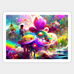 Color Globs | Rainbow Flora Sticker